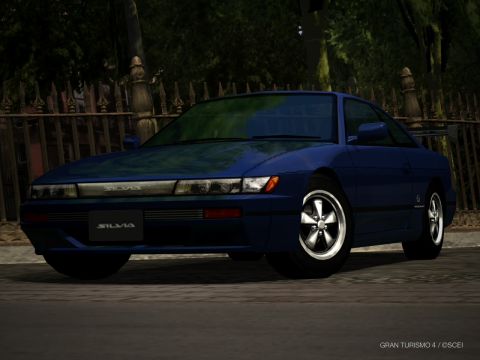 2000 Mercury Grand Marquis - Front 3/4 view of a blue coupe identified as a Silvia by its badging.