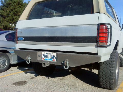 1995 Ford Bronco - after I built the bumper