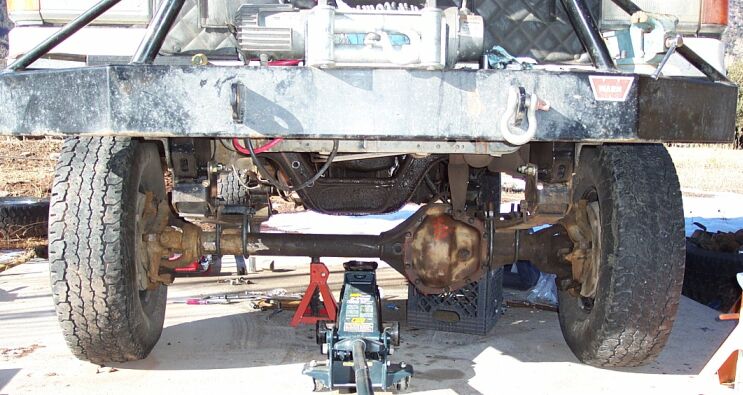 Here it lives under the truck (no brakes or steering yet)