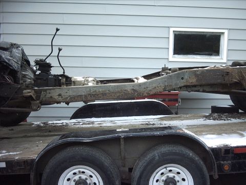 1954 Ford F-100 - 12-07-09: These pictures show where and how I plan to cut the frame.