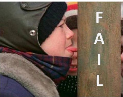1996 Ford Bronco - Children interact with a pole, with the word FAIL spelled out and a Supermotors logo visible.