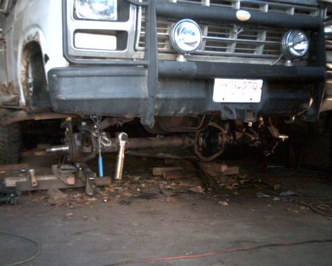 1980 Ford Bronco - Trial hanging