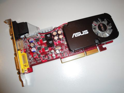 1993 Ford Taurus - This ASUS graphics card features a fan and various ports, including a yellow DVI connector.