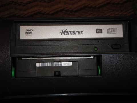 1993 Ford Taurus - Computer hardware components including a Memorex DVD RW drive and a hard drive bay are visible.