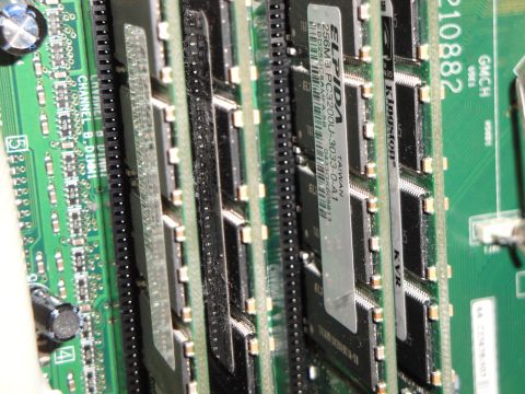 1993 Ford Taurus - Computer RAM modules installed on a motherboard, showing labels and circuitry.