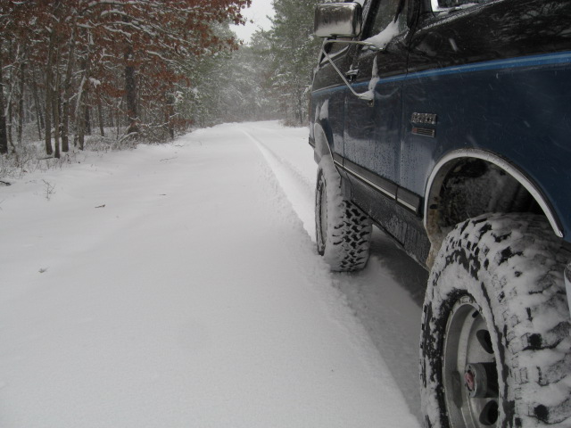 Self cleaning treads? I beg to differ. Actually I like 'em. Awesome grip in this stuff.