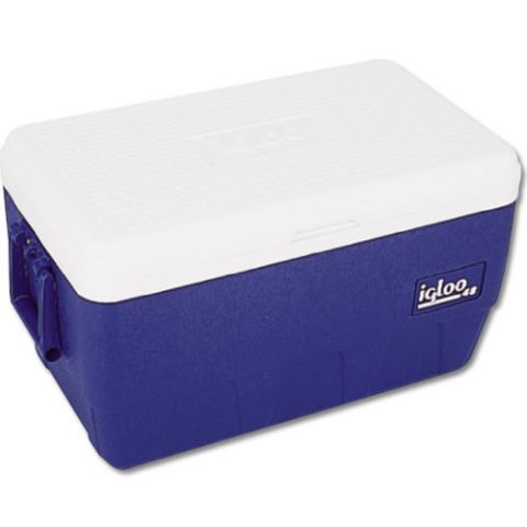 1991 Ford Bronco - A blue and white Igloo cooler is shown from the side.