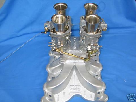 1972 Ford Ranchero - Australian 2V Redline intake with a popular 2X Weber adapter
