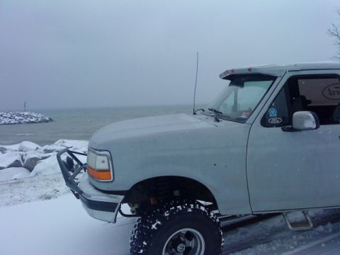 1995 Ford Bronco - at lake Michigan