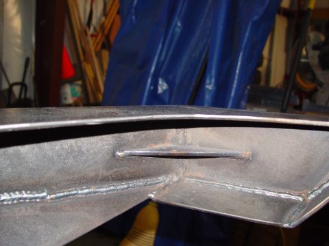 1993 Ford Bronco - This image shows a close-up view of welded metal components, likely a part of a larger structure or vehicle frame.