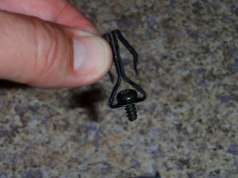 1996 Ford Bronco - The clip can now seperate and a screw can be placed like so.