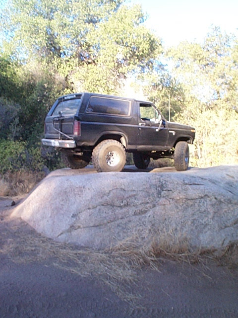1981 Ford Bronco - Little "Skid Plate" Rock.