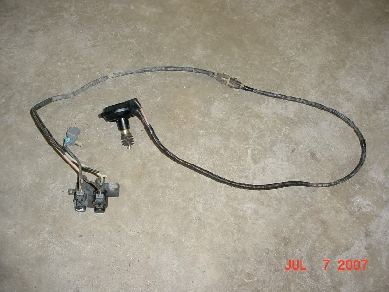 Automotive part with wires and connectors, dated JUL 7 2007