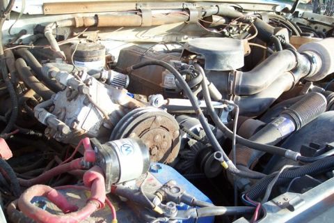 1990 Ford Bronco - Large case Taurus alt (100A) and York OBA. A copy of the Sabreforce design