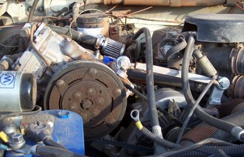 1990 Ford Bronco - Tensioner for York is just a large turnbuckle from the hardware store