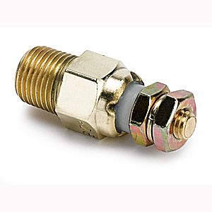 1990 Ford Bronco - This brass sensor features a threaded male end and is secured by two nuts.