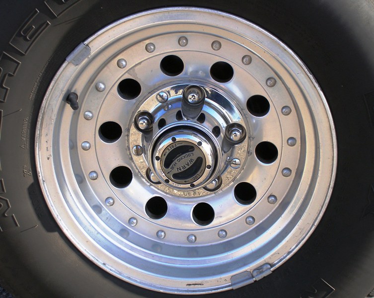 Stock Ford 10-hole wheels...which will be polished and retained on the final vehicle, at least for now.