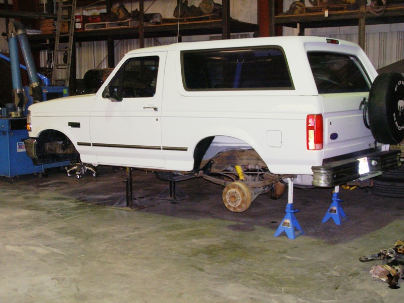 Up on the jackstands