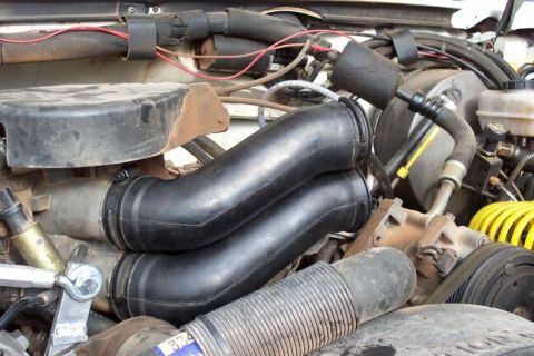 1990 Ford Bronco - These two rubber tubes are also stock from a '93 Bronco
