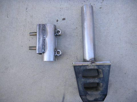 1997 Ford Ranger - Custom fabricated metal components are laid out on a concrete surface.
