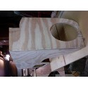 1989 Ford Bronco - Custom wooden dashboard fabrication in progress.