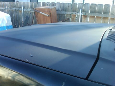 1986 Ford Bronco - hood blacked out..