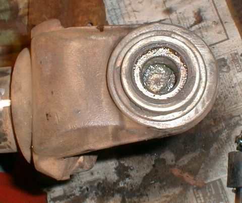 1990 Ford Bronco - Passenger side for reference. Seal is in the foreground, bearing is beyond.