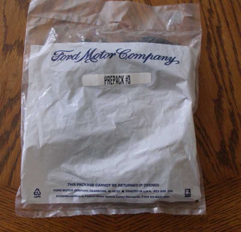 1997 Ford Taurus - Ford Motor Company prepack part. Contents conform to Federal Motor Vehicle Safety Standards.