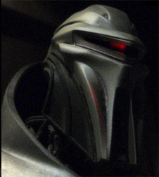 1986 Ford Bronco - This is a close-up of a robot helmet, not a 1986 Ford Bronco.