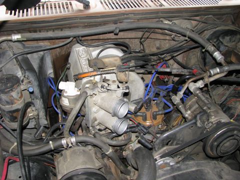 1986 Ford Bronco - intake hoses removed