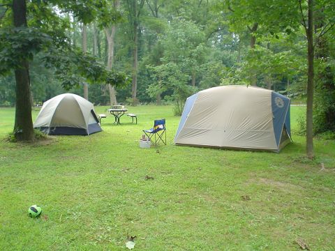 1999 Ford Taurus - Picture of the camp site before many people got there.