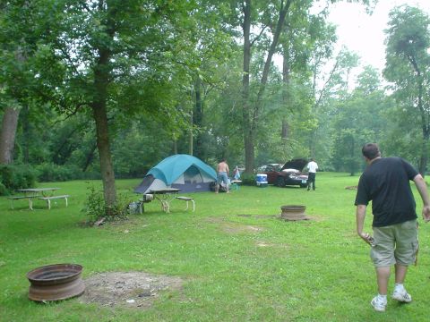 1999 Ford Taurus - Another of the campsite.