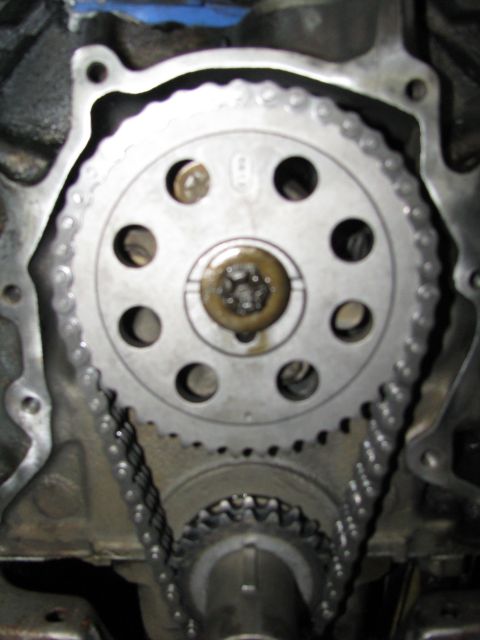 1986 Ford Bronco - new cloye double roller timing set. i left the fuel pump eccentric off since i have electric fuel pumps