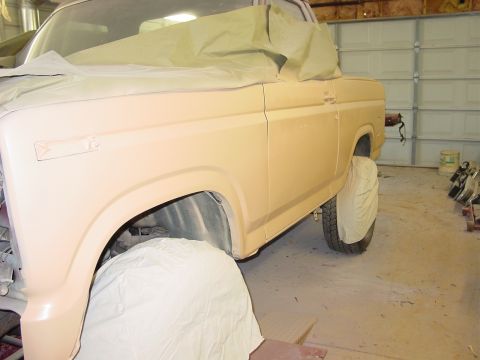 1984 Ford Bronco - getting alot of body work and paint. this is 6 years ago.