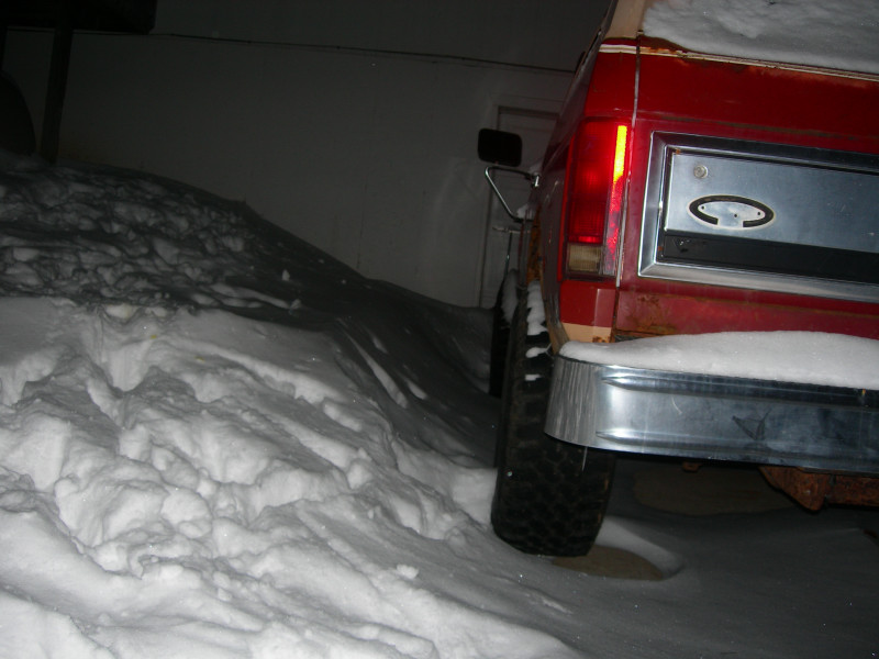 The drifts were measured in feet.