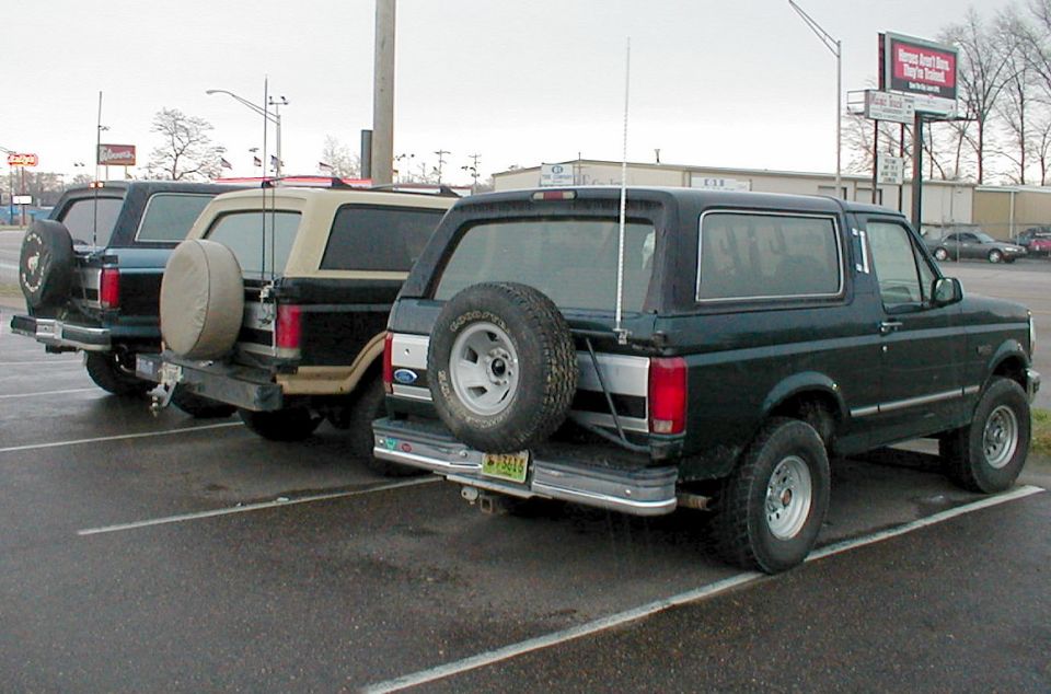 Eric's, mine, & Ben's before hitting the trails.