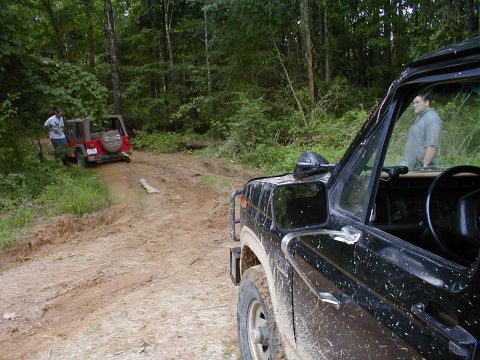 1983 Ford Bronco - A Heep we found blocking the trail.