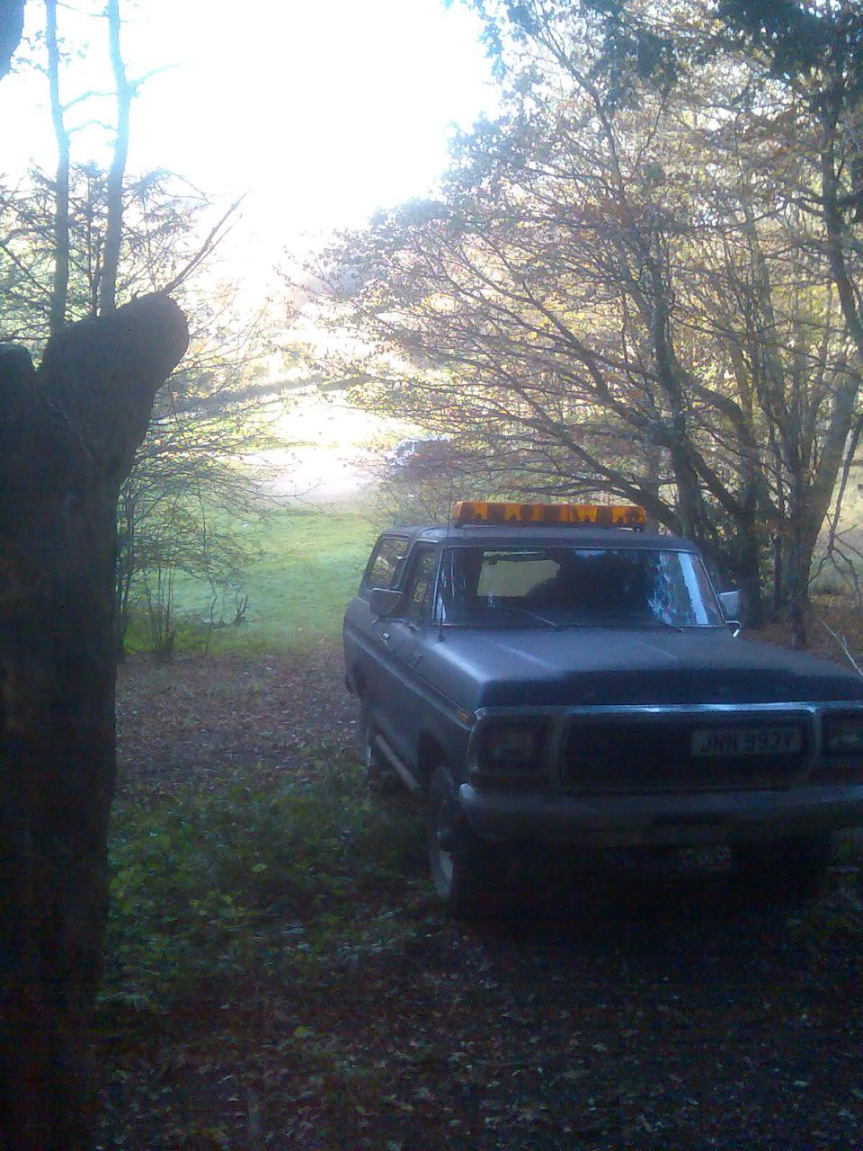 and into the woods to carry on up and find some where to turn around.