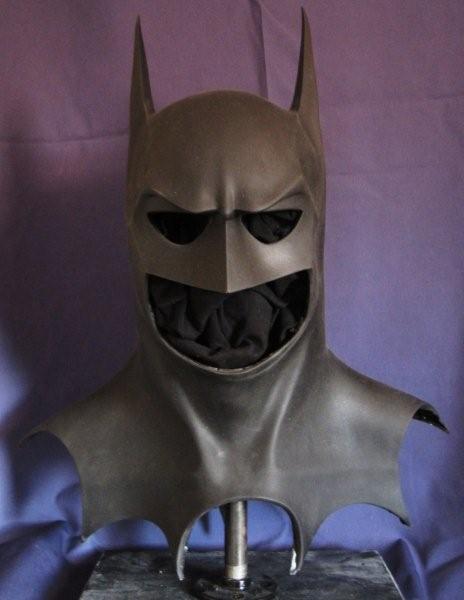 1995 Ford Probe - This photo shows a Batman cowl, not a 1995 Ford Probe. The cowl is dark gray with pointed ears and an open mouth.