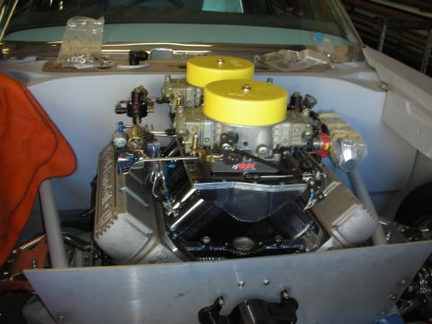 1992 Ford Crown Victoria - Custom engine build with dual carburetors and prominent air filters.