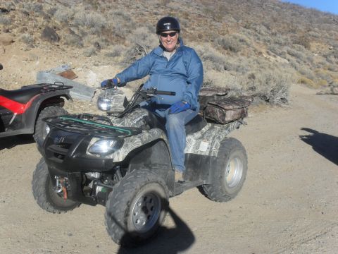 1900 Yugo GVX - Chukar hunting, dad on the quad