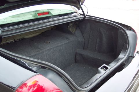 2001 Ford Crown Victoria - The spacious trunk of a 2001 Ford Crown Victoria offers ample cargo space.