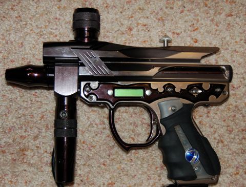 1994 Ford Bronco - This is a paintball marker with intricate detailing and a small screen.
