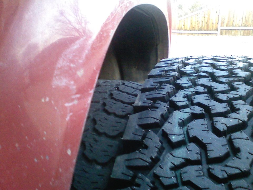 The old tires were 30x9.5s vs the new 31x10.5s.
Yeah right.
