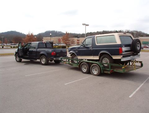 1993 Ford Bronco - A friend & I drove to N'ville today to pick it up.