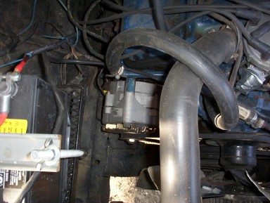1979 Ford Bronco - fit right in the same spot. all i used was a 9.99 universal bracket. i cut off 2"-3" & drilled a hole. basically moving the hole up that mu…