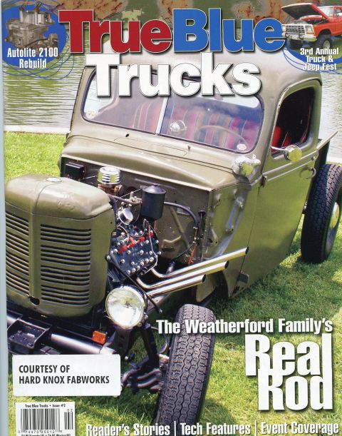 2007 Ford Mustang - This custom truck, featured in True Blue Trucks magazine, showcases a unique "Real Rod" build.