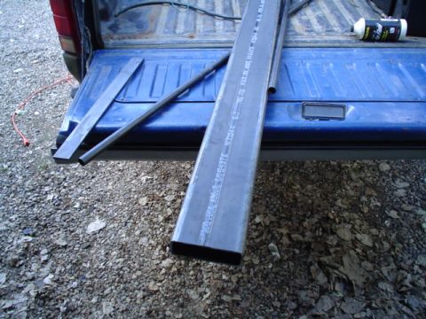 1981 Ford Bronco - New steel for bumper!!! 2x6x 3/16x 73" long all I have to do now is hack the corners off