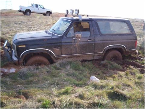 1986 Ford Bronco - Field behind LP a few years back