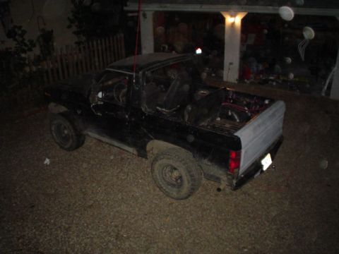 1981 Ford Bronco - truck in the dark